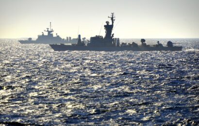 以色列與希臘海軍艦艇在地中海聯合演習（資料圖片）